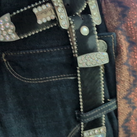 Chic Black and Silver Embellished Belt - Picture 4 of 4